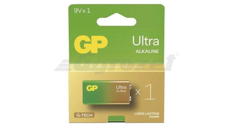 GP 1013521100 Baterie alkalická GP Ultra 9V (6LF22), 1 ks