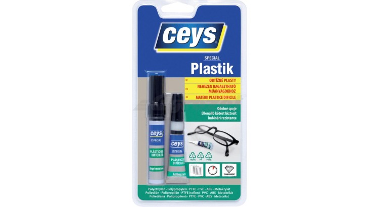 CEYS 42504110 Lepidlo na obtížné plasty 3g + 4ml Special Plastik