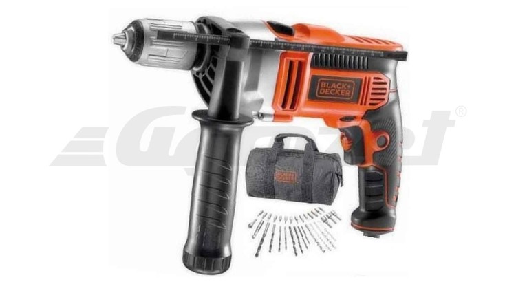 BLACK & DECKER KR705S32 Vrtačka příklepová 750W s příslušenstvím