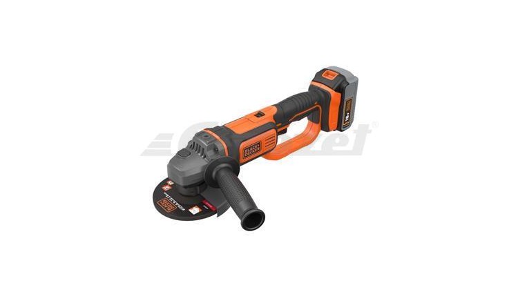 BLACK&DECKER BCG720M1 Aku úhlová bruska 125 mm 18 V / aku baterie Li-ion 4,0 Ah