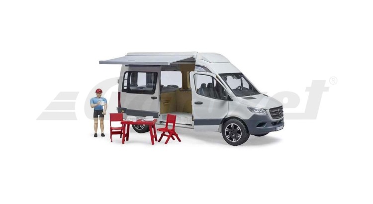 Bruder 02672 MB Sprinter Camper s figurkou