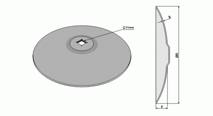 Disk hladký 710 41x41 7 mm s ploškou