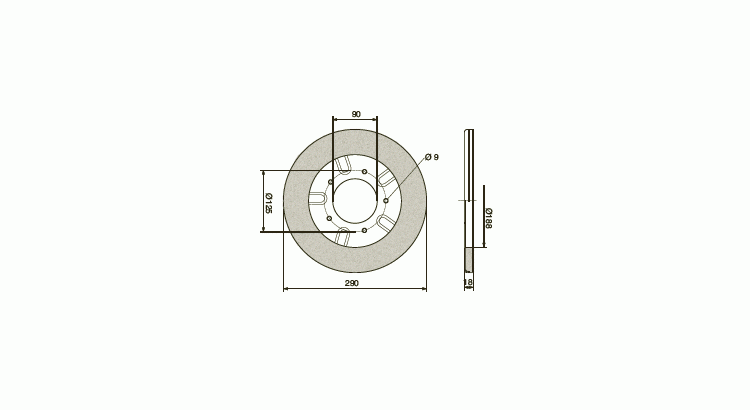 Kotouč brusný MEX D=290mm