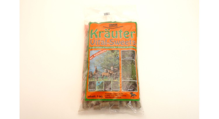 Krauter 32571 Pochoutka pro koně vanilka/višeň 1 kg