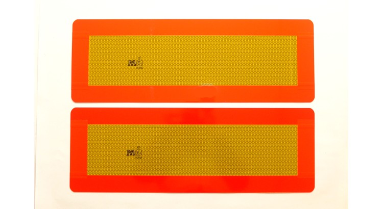 Odrazová reflexní tabule zadní - návěs - hliníková sada 2 ks A-VM04