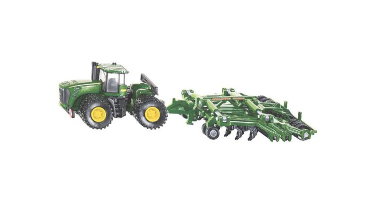 Traktor John Deere 9630 s bránami Amazone Centaur Siku