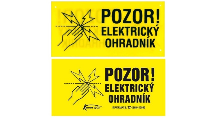 33111 Výstražná cedulka elektrický ohradník