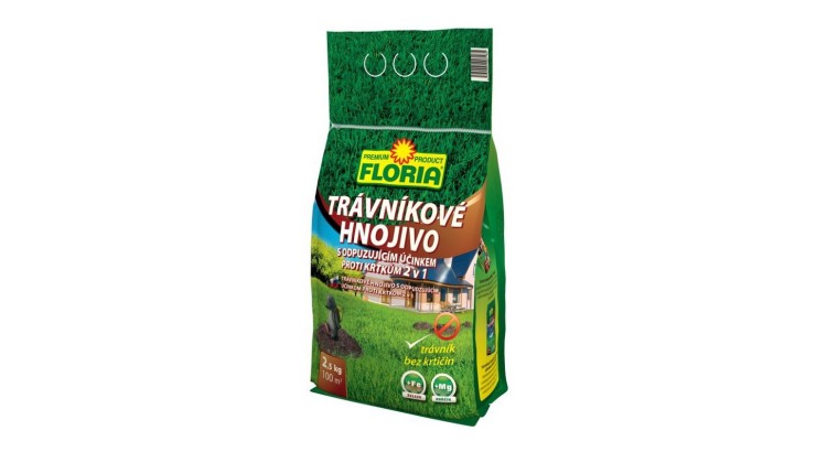 Floria 008215 Trávníkové hnojivo 2,5 kg odpuzující krtky