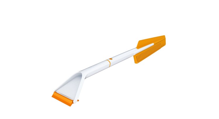 FISKARS 1019352 SnowXpert Škrabka na led se smetáčkem do auta