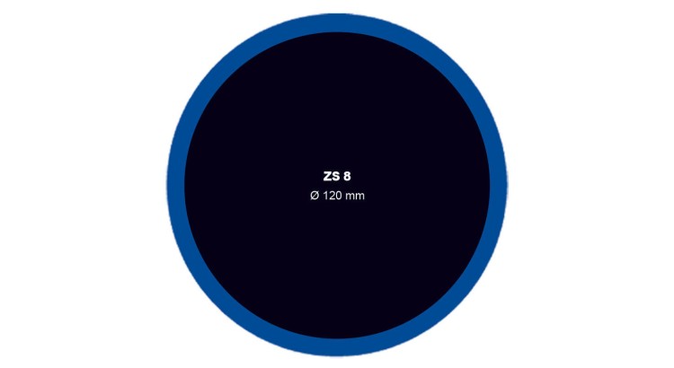 Záplata ZS 8 na opravu duší - průměr 120 mm