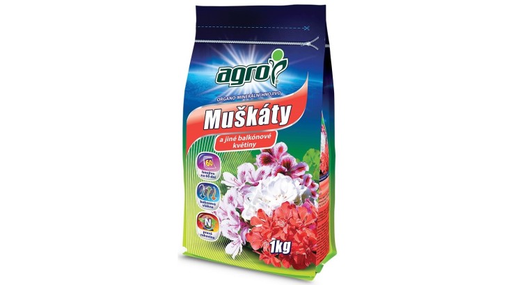 AGRO 000635 Organo - minerální hnojivo muškáty 1 kg