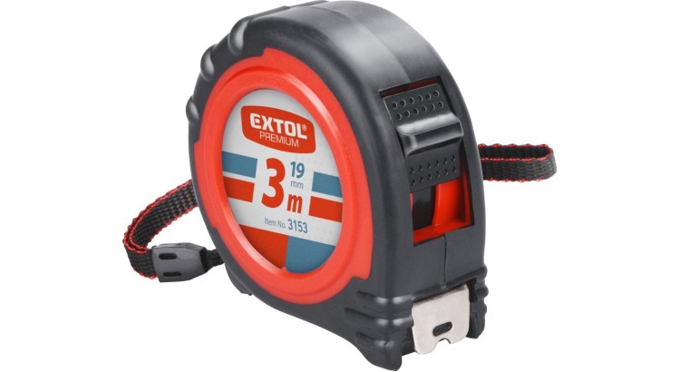 Extol Premium 3153 metr svinovací, 3m, š. pásku 19mm