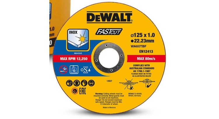 DEWALT DT20540-QZ Kotouč řezný na kov 125mm x 1,0mm x 22,23mm