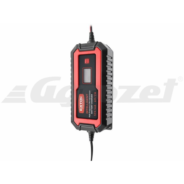 EXTOL 8897302 Autonabíječka 9stupňová, řízená mikroprocesorem, 12V/6V, 4A