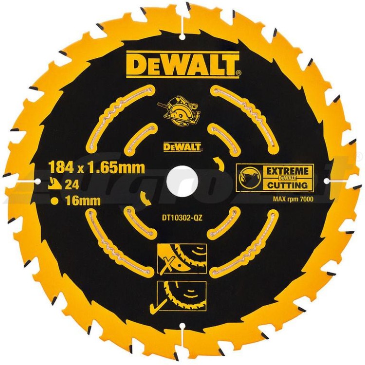 DEWALT DT10302 Kotouč pilový EXTREME 184x16mm 24z