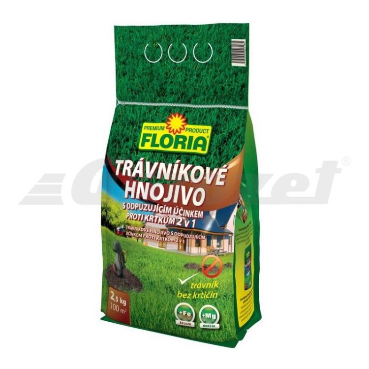 Trávníkové hnojivo 2,5 kg odpuzující krtky