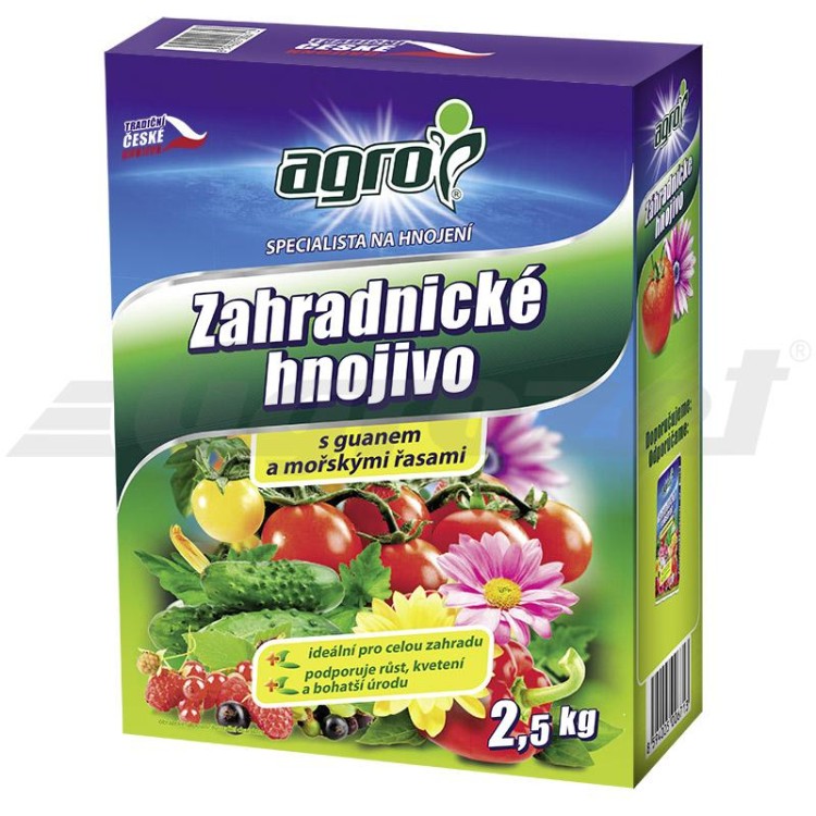 AGRO Zahradnické hnojivo 2,5 kg