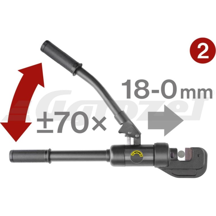 Fortum 4900172 Kleště štípací hydraulické pákové, rozsah střihu 4-16mm, 430mm