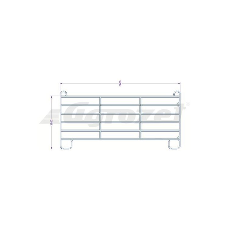 Panel Texas 3,6 m  rozměr 1600x3600 mm