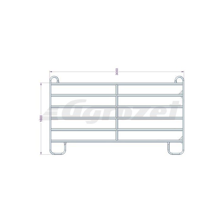 Panel Texas 3 m  rozměr 1600x3000 mm