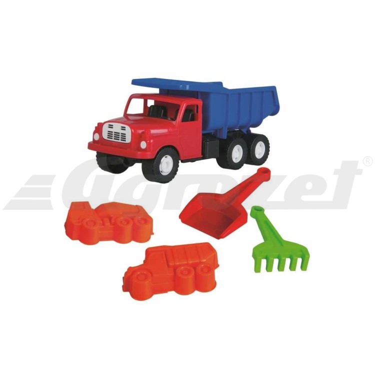 Dino Toys 645387 Auto na písek Tatra 148 červeno–modrá set 5 ks