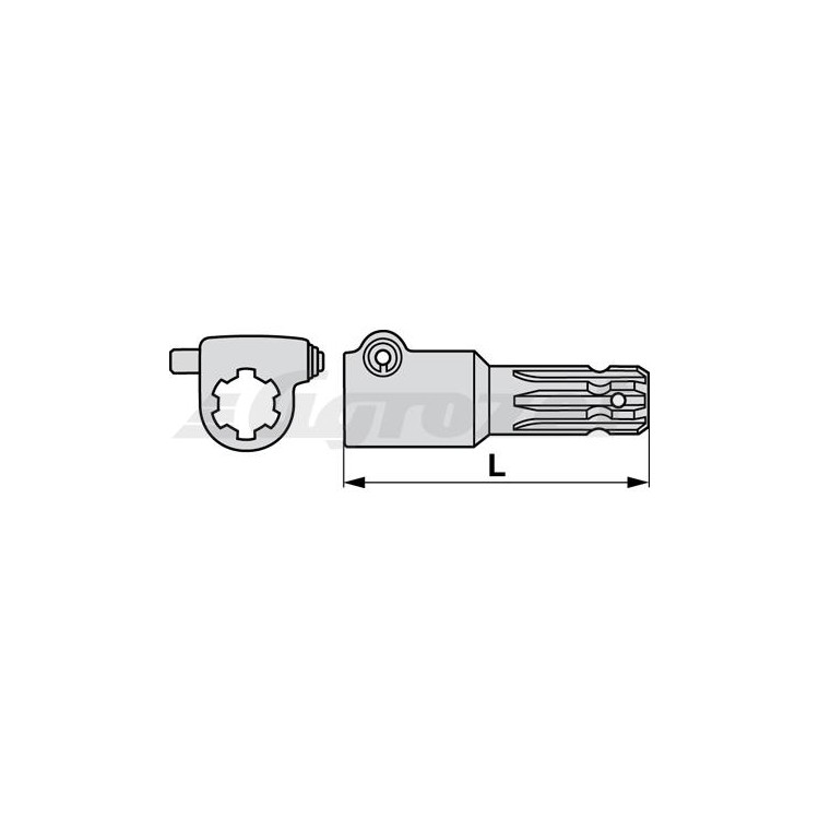 Redukce 1 3/8" Z=6 - 1 3/8" Z=6