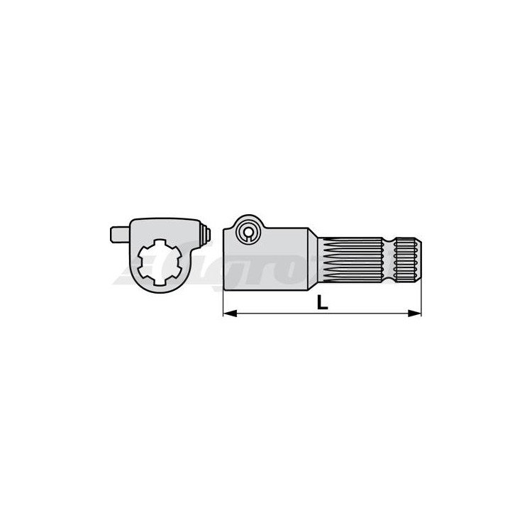 Redukce 1 3/8" Z=6 - 1 3/8" Z=21