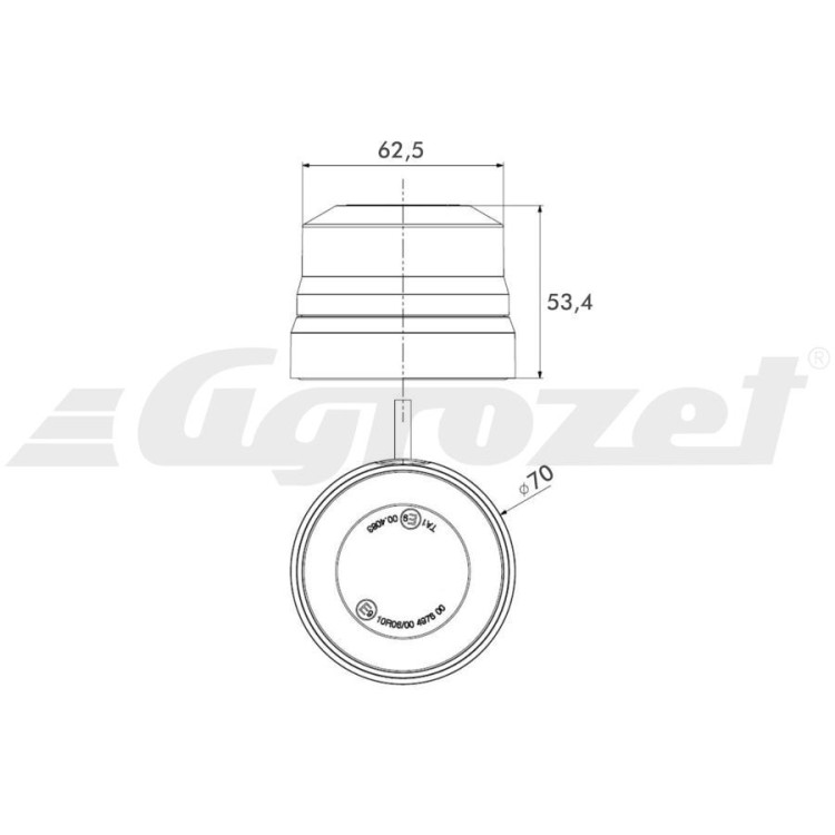 Maják magnetický PRO-MICRO-FLASH LED  12/24V