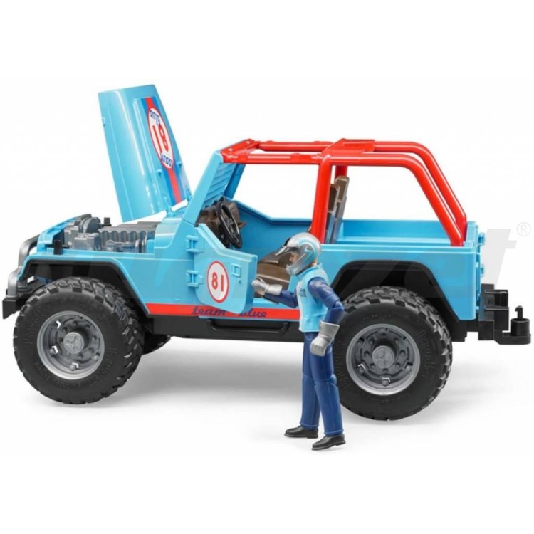 Jeep modrý s řidičem Bruder 02541