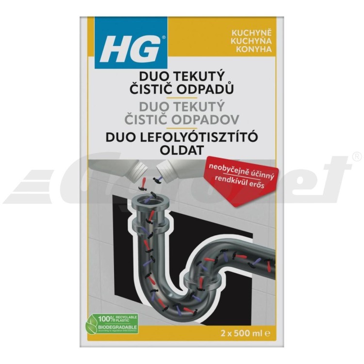 HG 343 Tekutý duo čistič odpadů 1 l