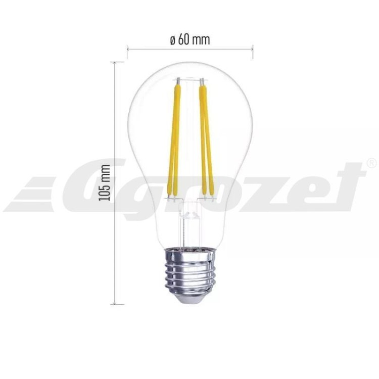 Emos ZF5140 Žárovka Filament LED A60 5,9W E27 teplá bílá