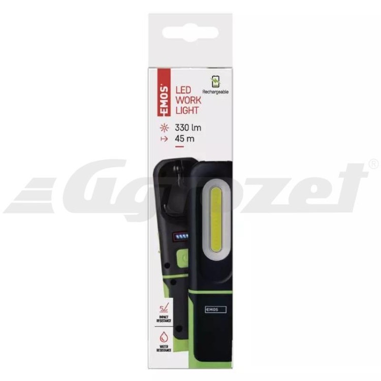 EMOS P4537 Nabíjecí svítilna COB LED + SMD LED, 330 lm, 1200 mAh