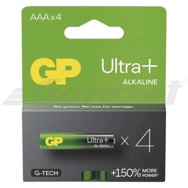 GP 1013124000 Baterie alkalická GP Ultra Plus AAA (LR03), 4 ks