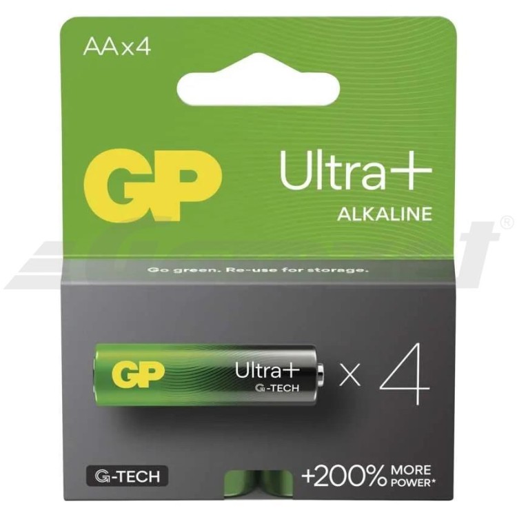 GP 1013224000 Baterie alkalická GP Ultra Plus 4xAA (LR6)