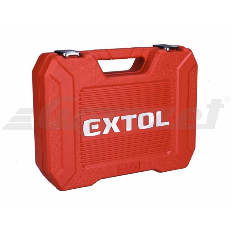 EXTOL 8818337 Hlavice nástrčné, sada 94ks, 1/4", 1/2", CrV/S2