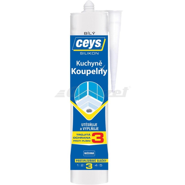 ceys 42505530 SILIKON Koupelny a kuchyně bílý 280ml