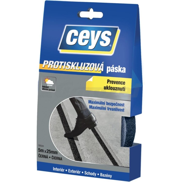 ceys 42507612 Tackceys Protiskluzová páska 5m x 25mm