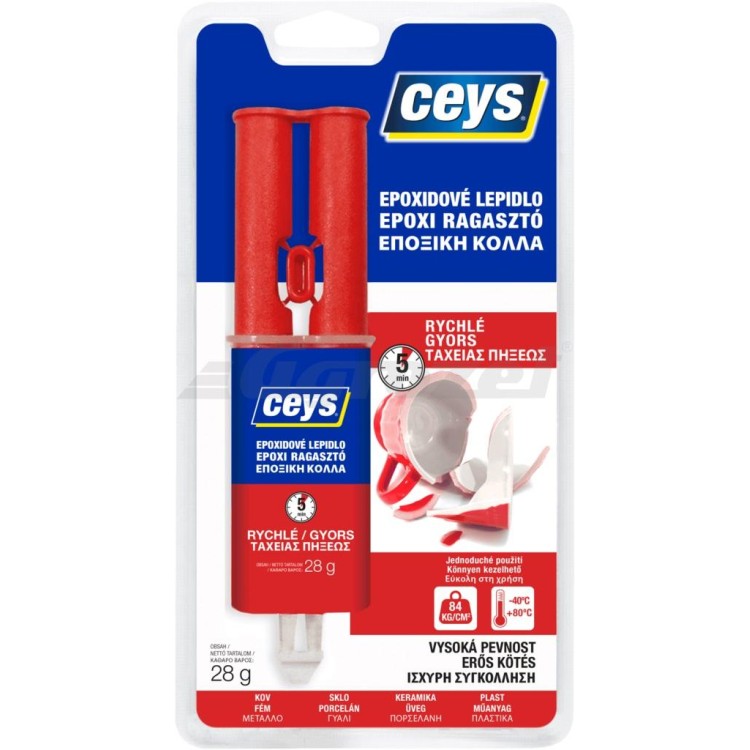 ceys 48510200 Expoxidové Lepidlo rychle tvrdnoucí - stříkačka 24ml