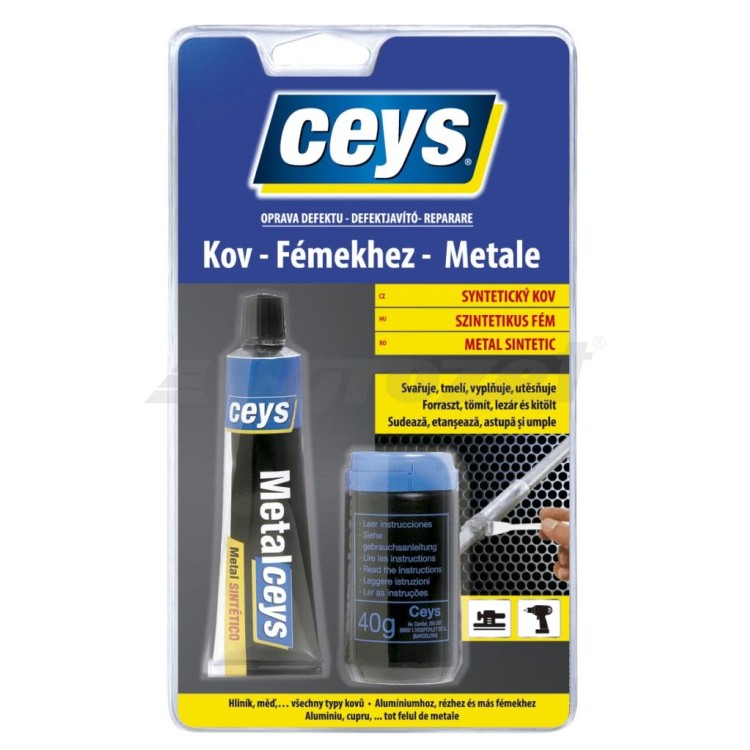 ceys 48505007 Tmel Syntetický kov 40ml + 40g