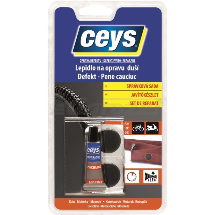 ceys 48505003 Lepidlo na opravu duší 5ml + 4 záplaty