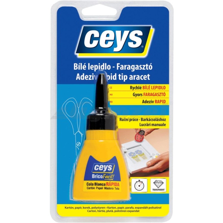 ceys 42501602 Lepidlo bílé rychlé pro ruční práce 125g