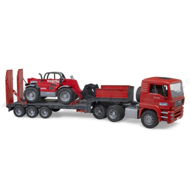 Bruder 02774 MAN TGA tahač s nakladačem Manitou MLT 633