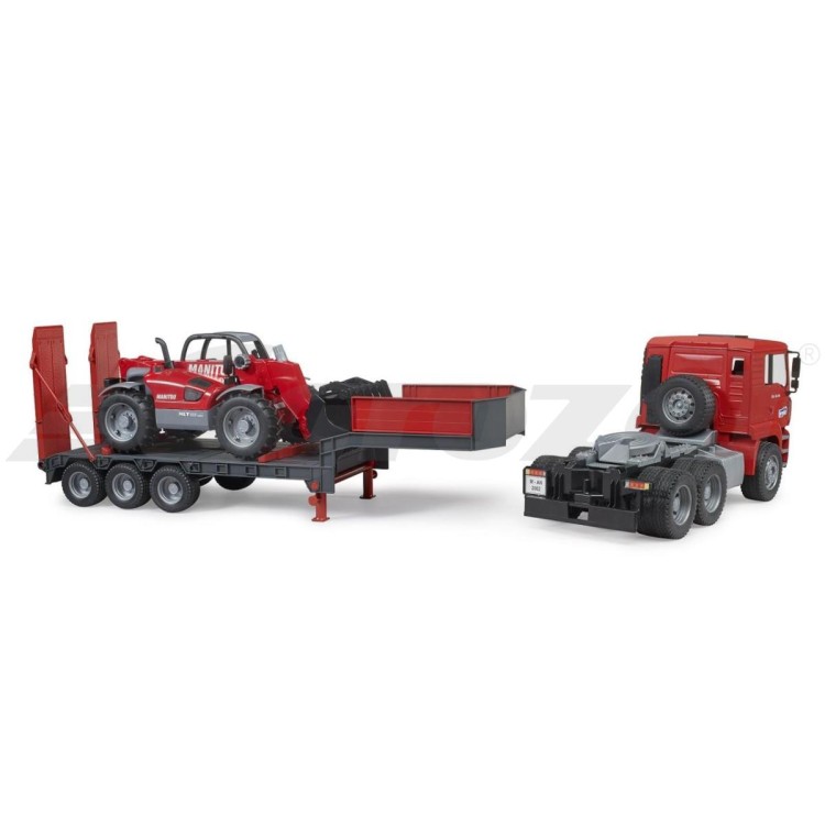 Bruder 02774 MAN TGA tahač s nakladačem Manitou MLT 633