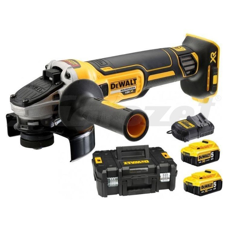 DEWALT DCG405P2 18V XR Bruska bezuhlíková 125 mm