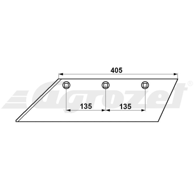 Lemken 3352035 Ostří levé 20"