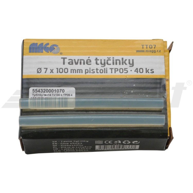 Tyčky tavné 7x100 k TP05 40 ks