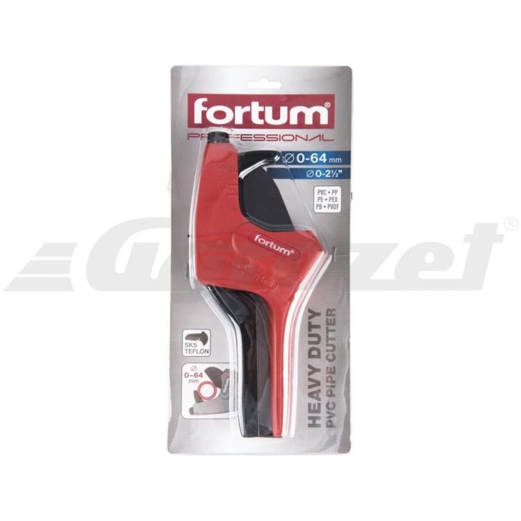 Fortum 4775016 Nůžky na plastové trubky, O 0-64mm, trojúhel. břit