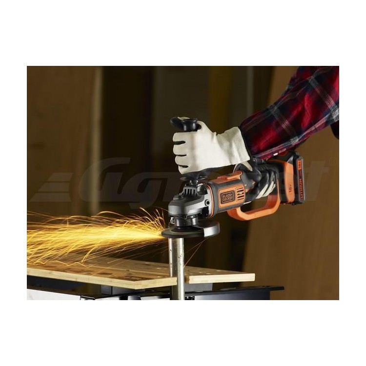 BLACK&DECKER BCG720N Aku úhlová bruska 125 mm 18 V bez aku baterie