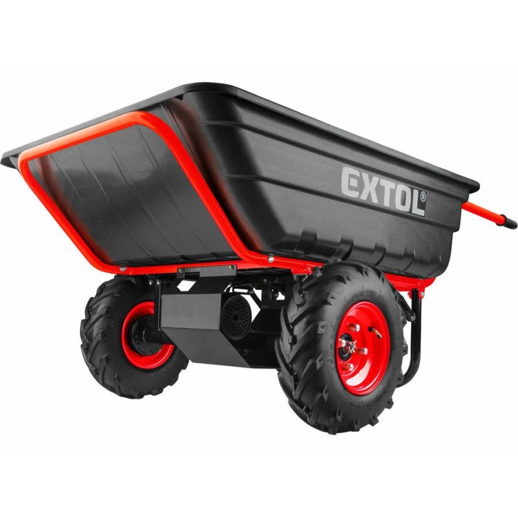 EXTOL 8891592 Dvoukolák nákladní s převodovkou aku, 300kg, 300l, 40V Li-ion, 6Ah