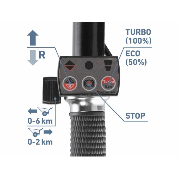 EXTOL 8891592 Dvoukolák nákladní s převodovkou aku, 300kg, 300l, 40V Li-ion, 6Ah